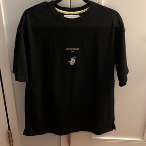 Ordinary people X Disney black tee, unisex, size M/L